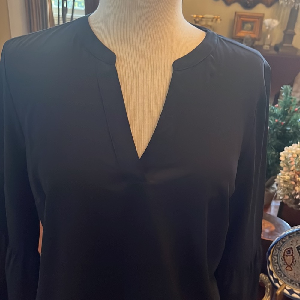 J. Crew Bell Sleeve V Neck Blouse - Picture 8 of 14